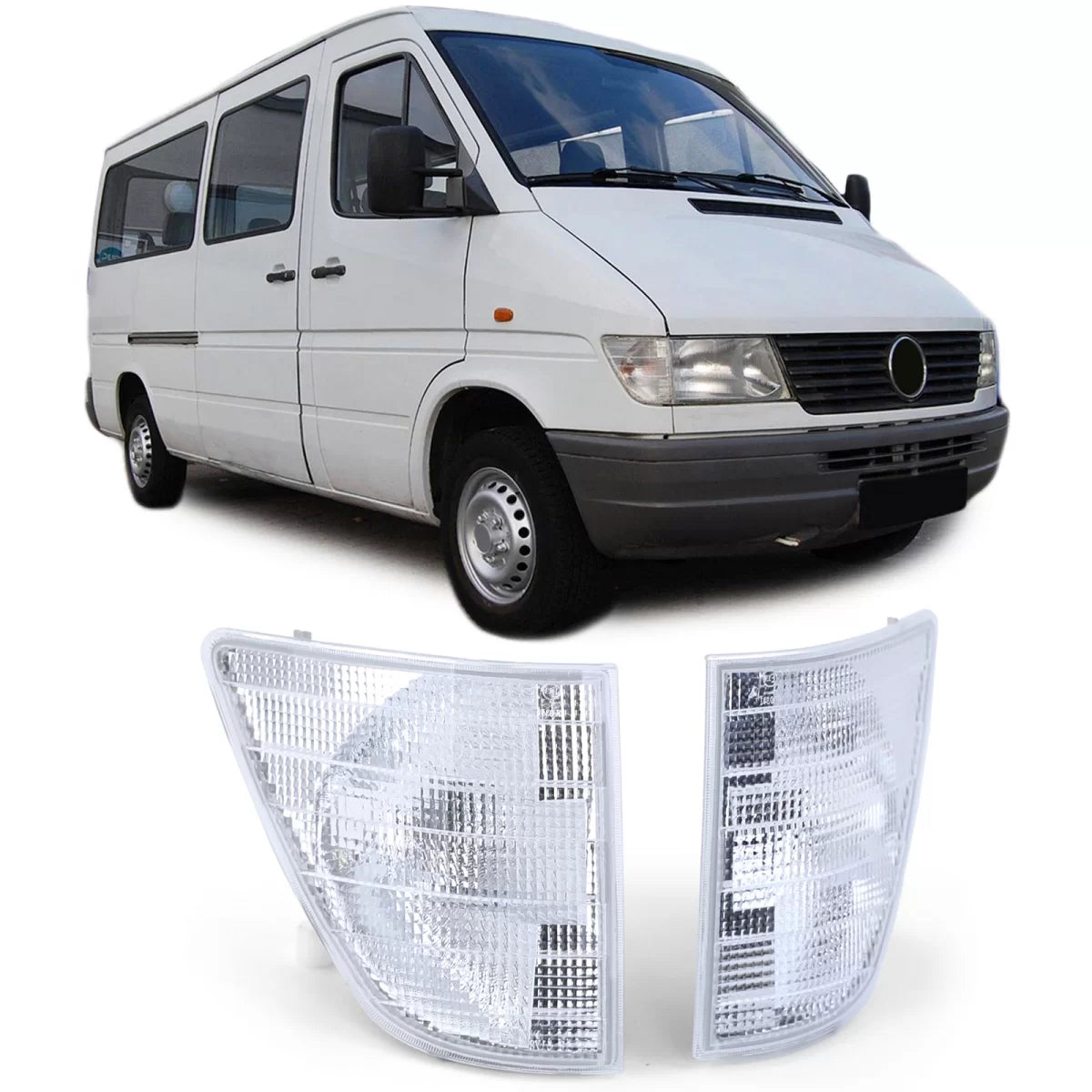 Frecce Bianche Anteriori Set per Mercedes Sprinter 95-00