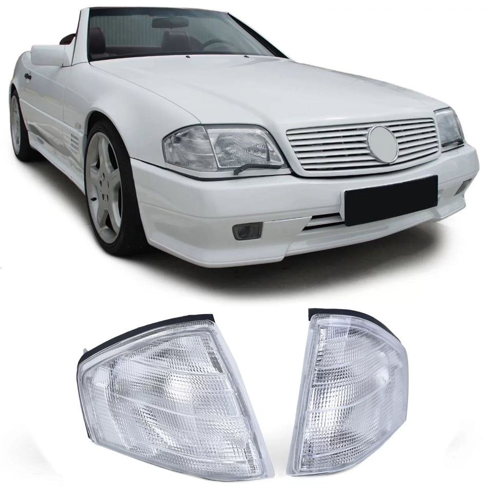 Indicatori Bianchi Anteriori Coppia per Mercedes SL R129 1989-2001