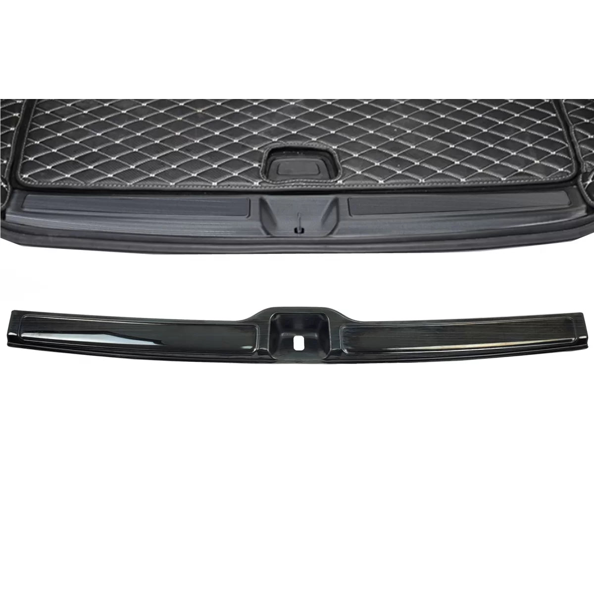Protezione Interna Paraurti Posteriore Nero per Mercedes GLC SUV X253 2015-2022