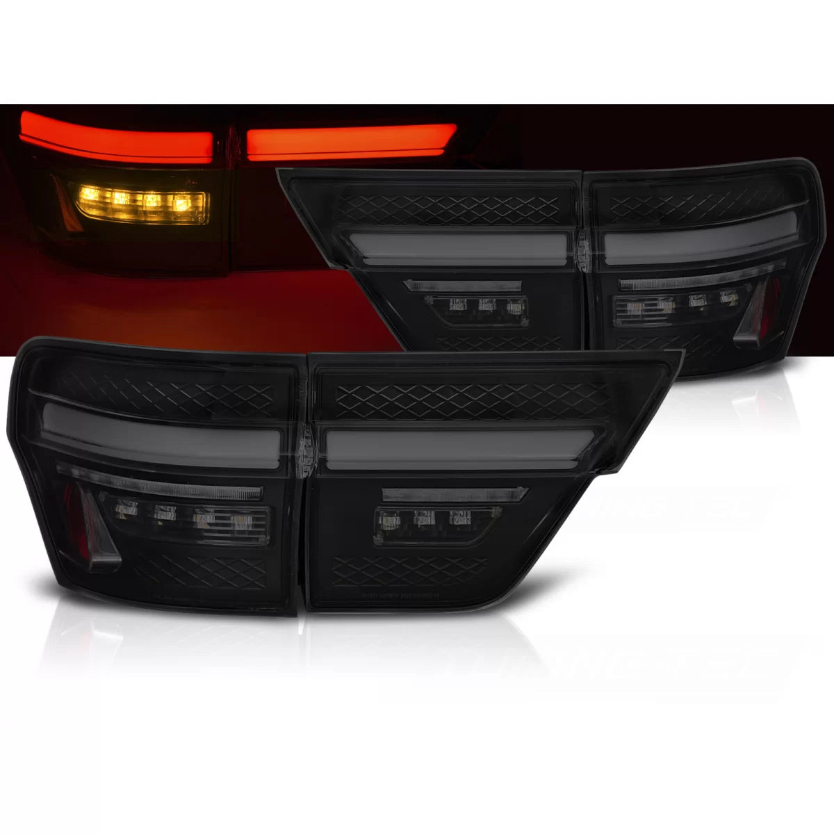 Fari Posteriori LED Fumé per Jeep Grand Cherokee WK2 11-13