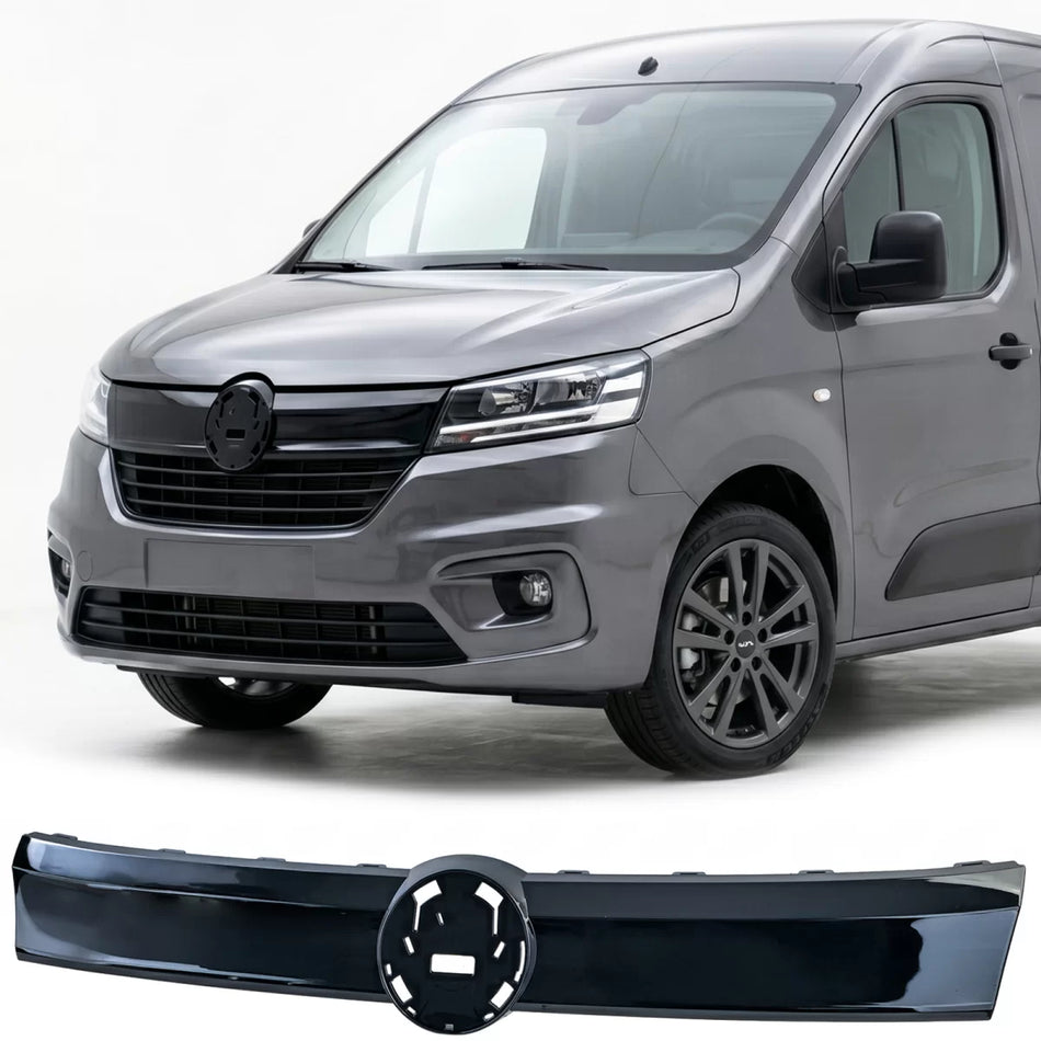 Griglia Anteriore Nera Lucida per Volkswagen Caddy V Sb dal 2020