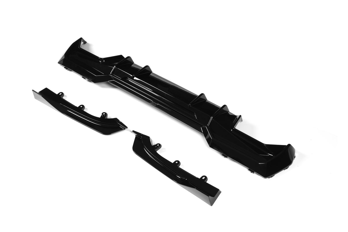 Diffusore Posteriore Nero Lucido Compatibile con BMW Serie 4 G22 (2020-2026)