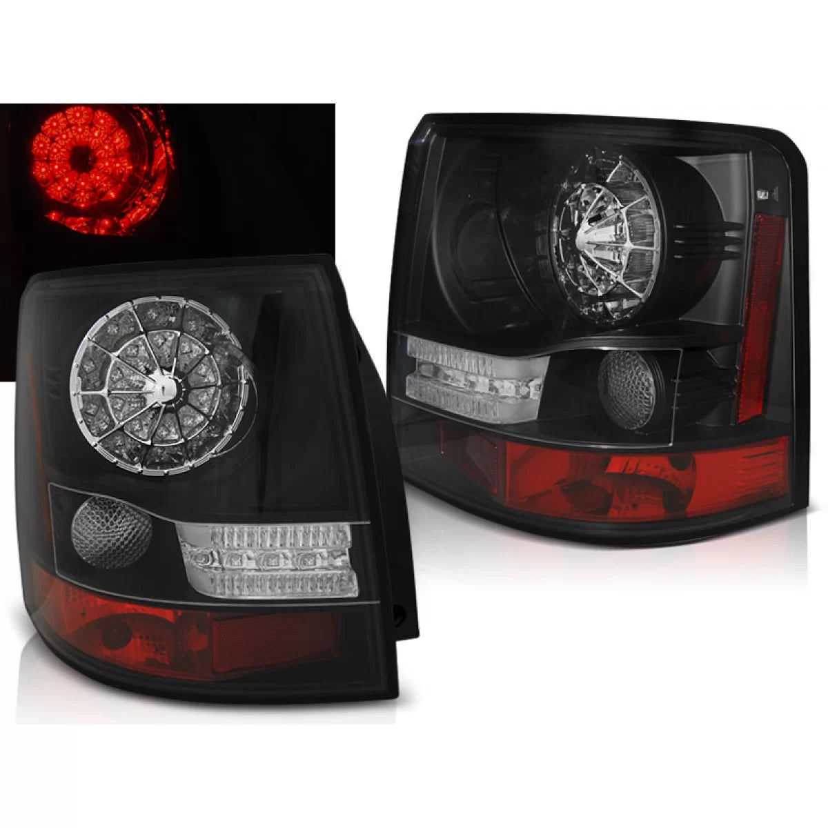 Faro Posteriore LED Nero per Land Rover Range Rover Sport 05-09