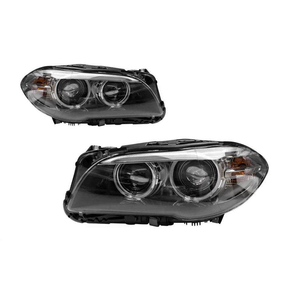Fari Xenon LCI Anteriore Nero per BMW Serie 5 F10 2010-2013
