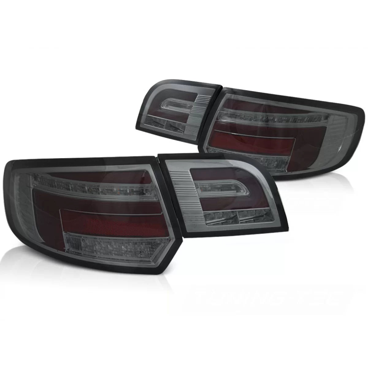 Fanali Posteriori LED Rossi Fumé Sequenziali per Audi A3 8P 5 Porte 03-08