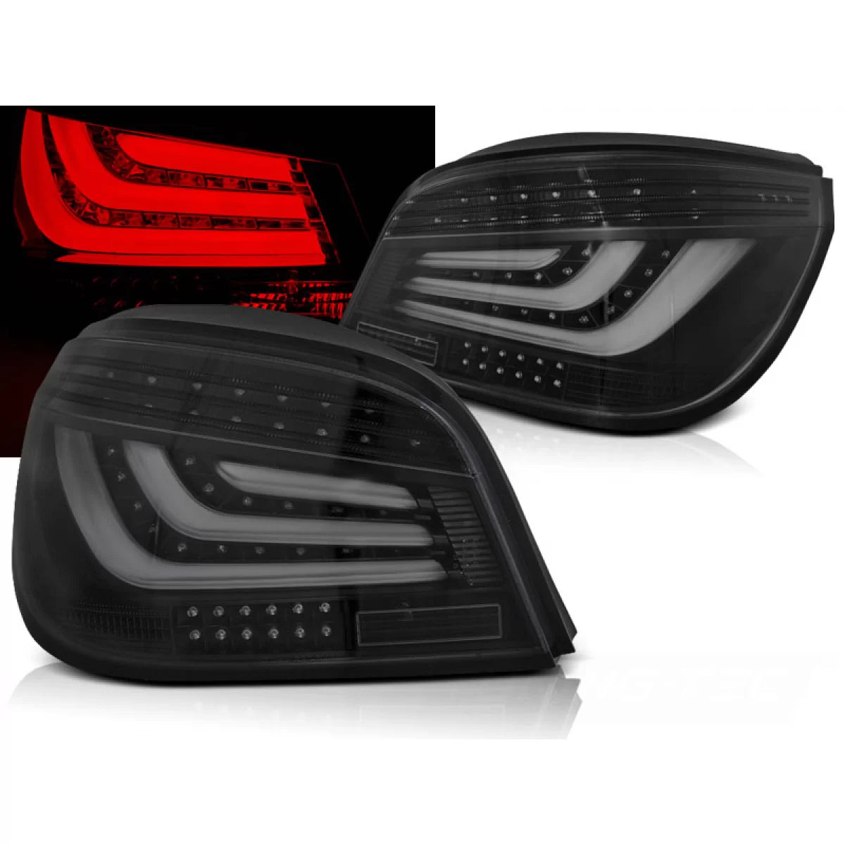 Fanali Posteriori LED Neri per BMW E60 07.03-02.07