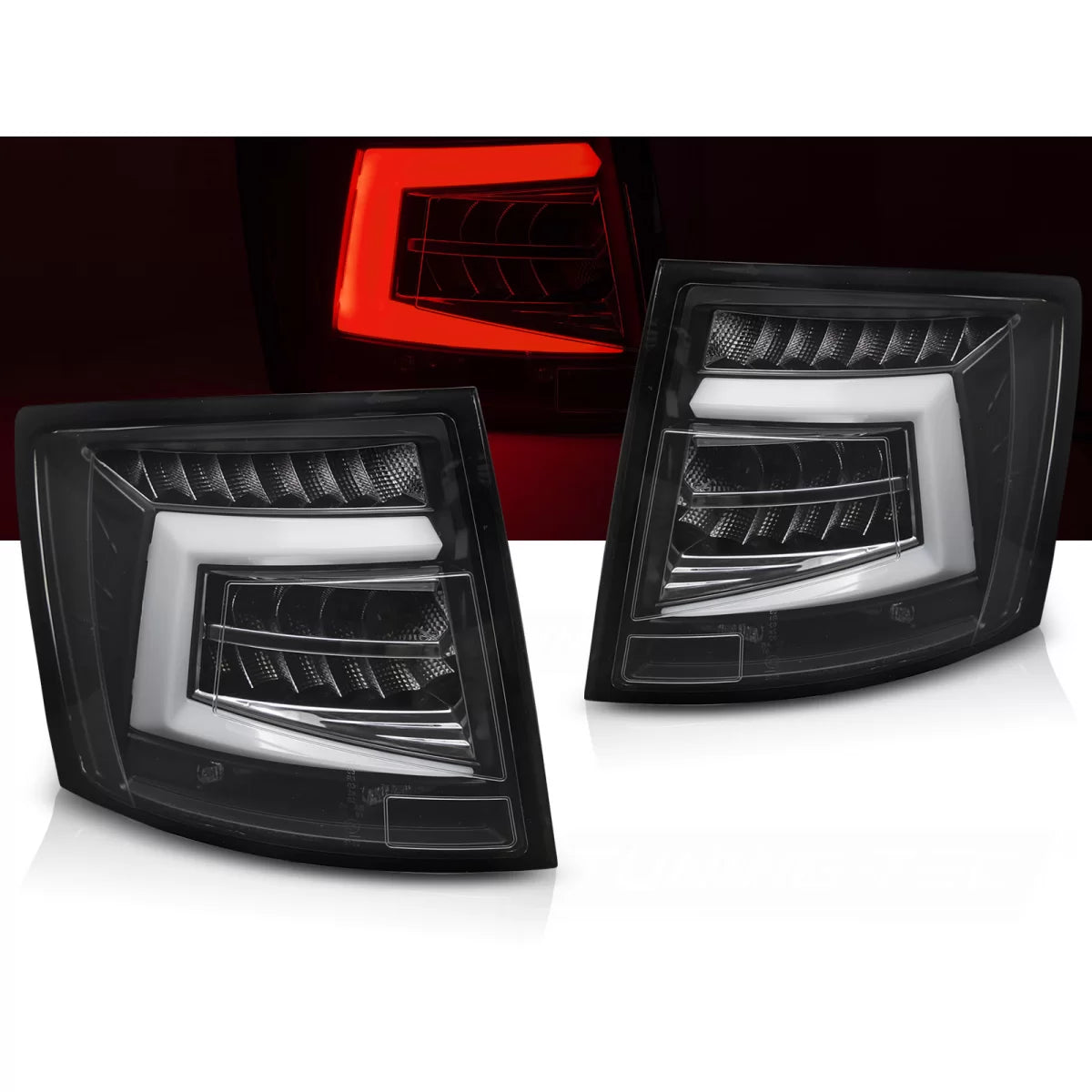 Fanali Posteriori LED Neri per Skoda Octavia Iii 12-16 Sw OEM