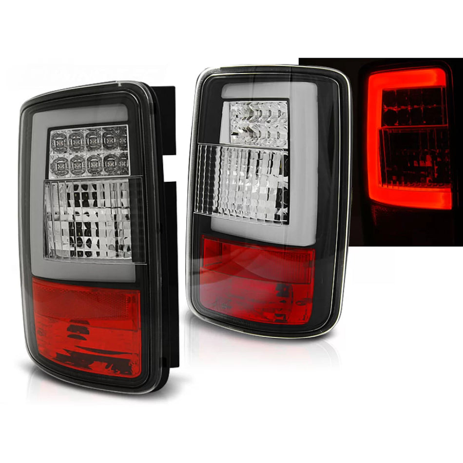 Fanali Posteriori LED Neri per Volkswagen Caddy 03-03.14