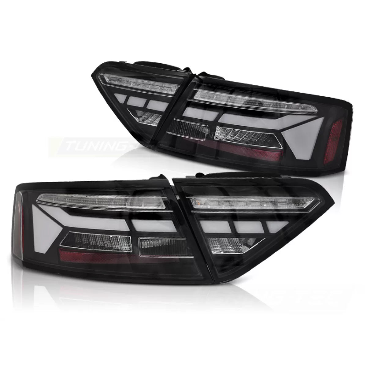 Fanali Posteriori LED Neri Sequenziali per Audi A5 11-16