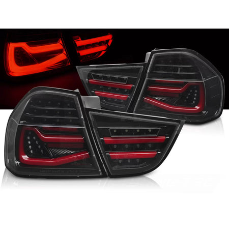 Fanali Posteriori LED Neri Sequenziali per BMW E90 09-11