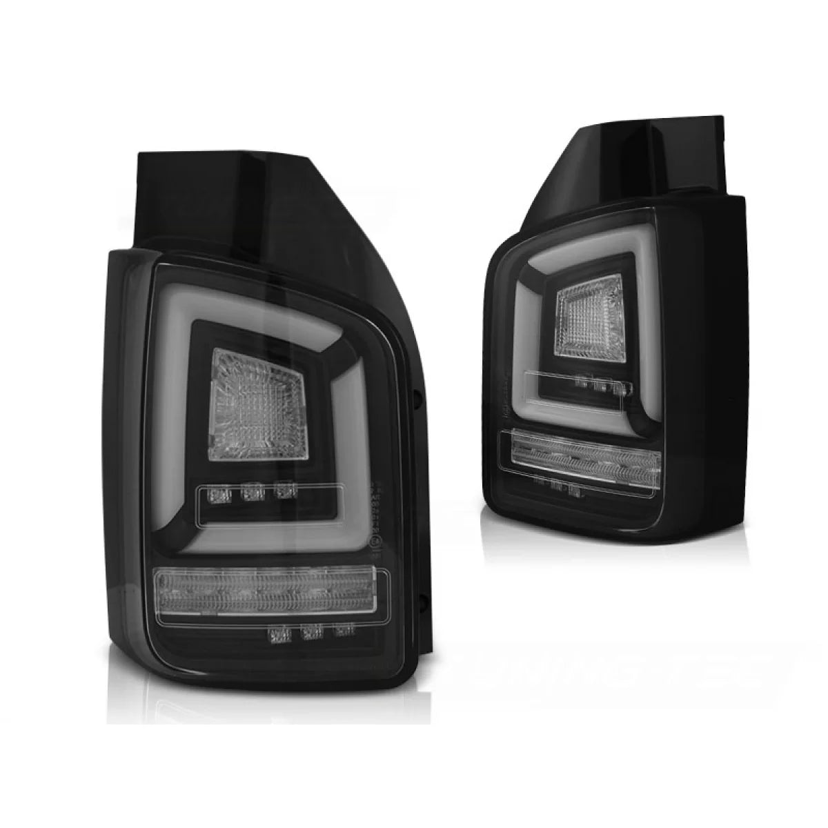 Fanali Posteriori LED Neri Sequenziali per VW T5 10-15