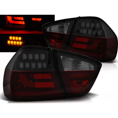 Fanali Posteriori LED Rossi Fumo Neri per BMW E90 03.05-08.08