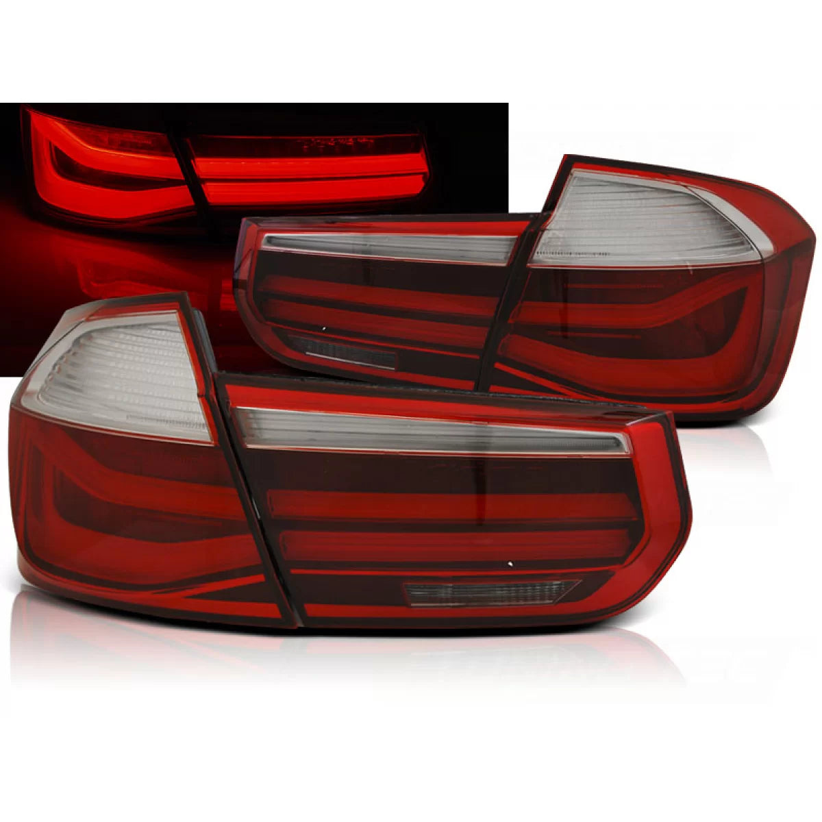 Fanali Posteriori LED Rosso Fumo per BMW F30 11-15