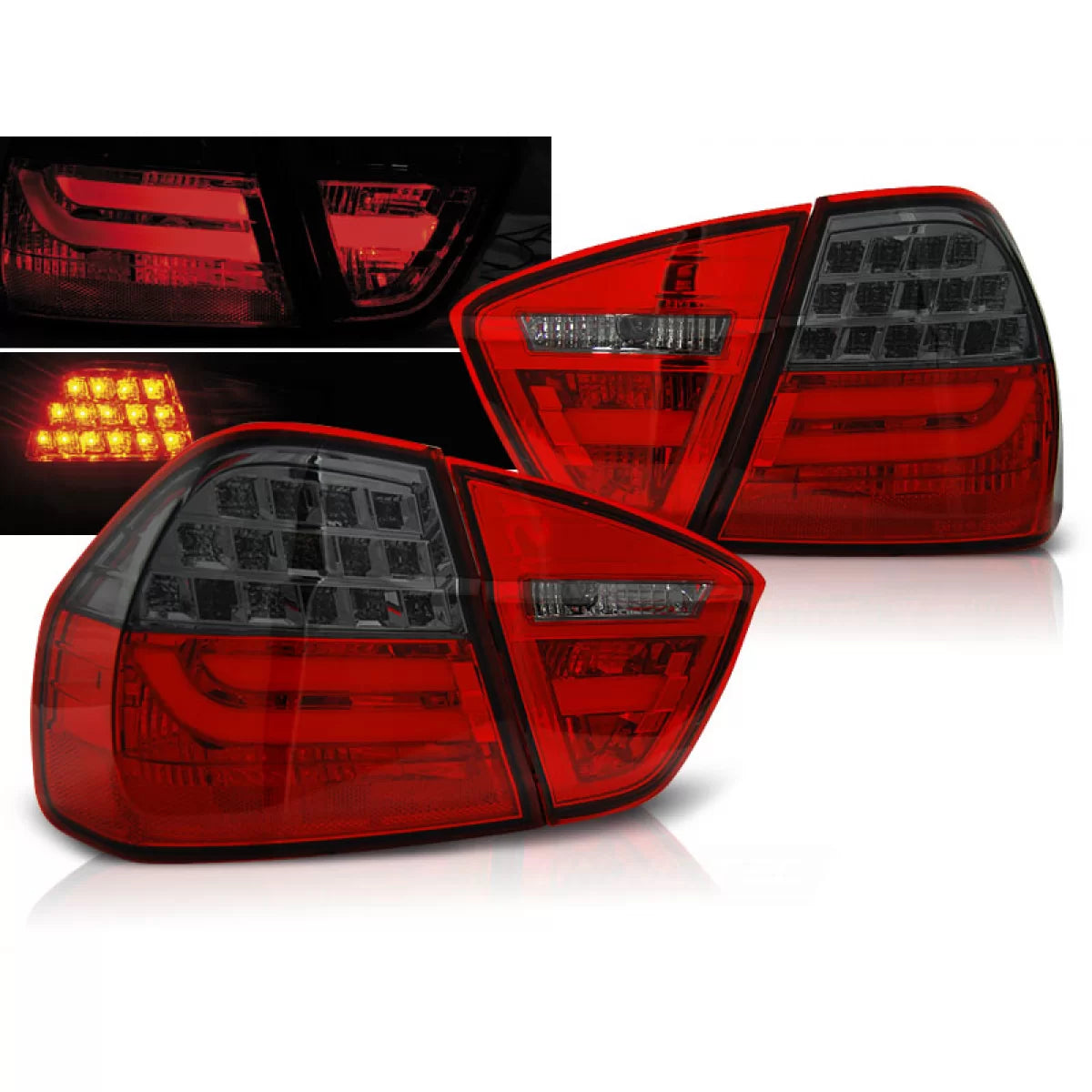 Fanali Posteriori LED Rosso Fumo per BMW E90 03.05-08.08