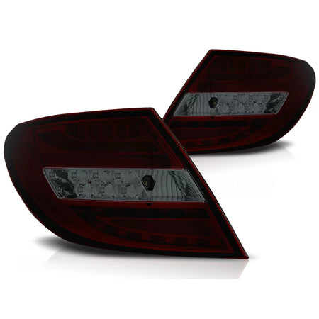 Fanali Posteriori LED Rossi Fumé per Mercedes C-klasa W204 07-10