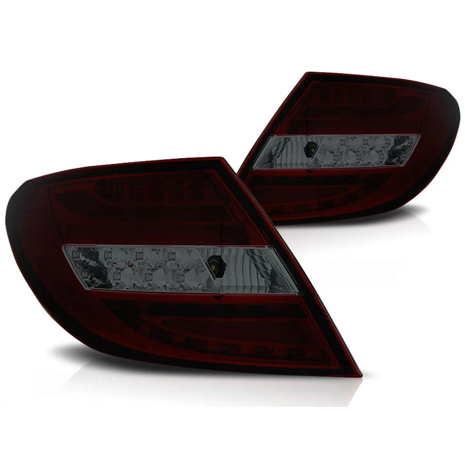 Fanali Posteriori LED Rossi Fumé per Mercedes C-klasa W204 07-10