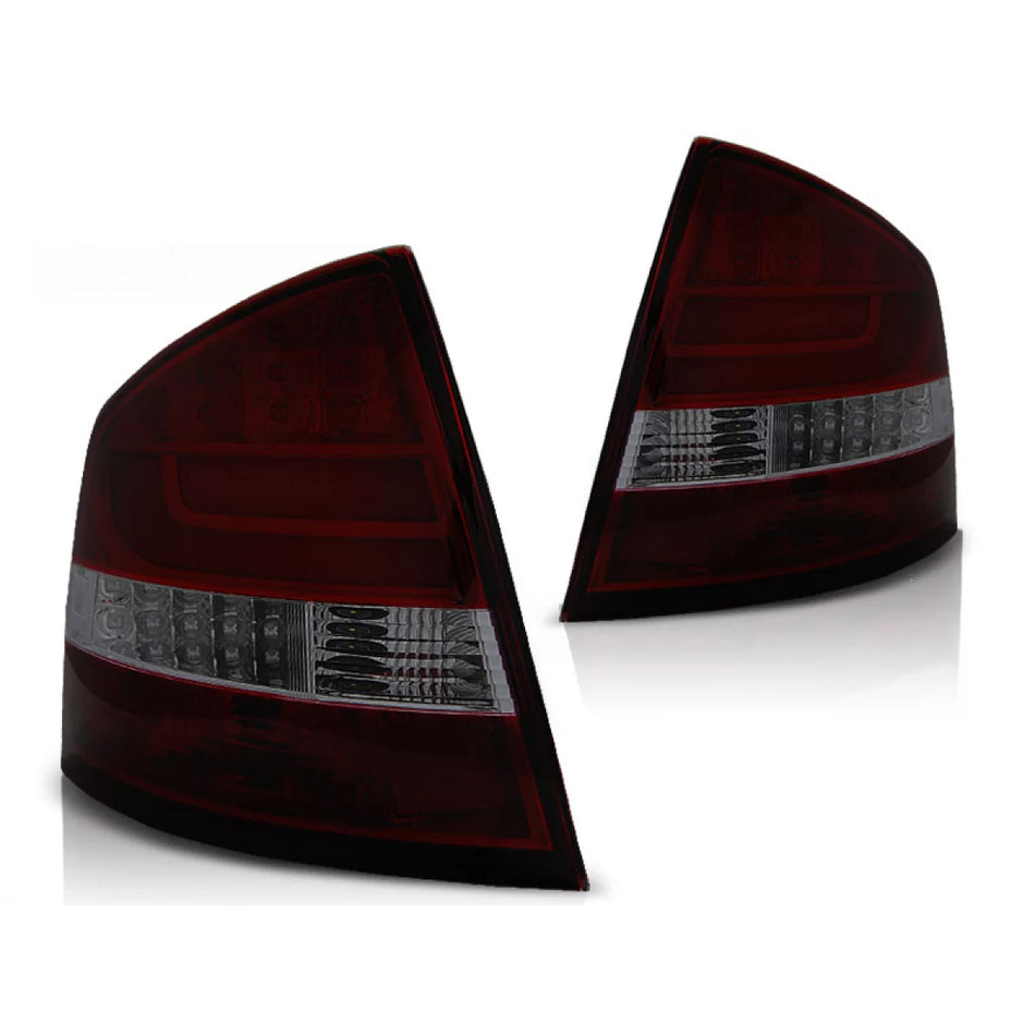 Fanali Posteriori LED Rosso Fumè per Skoda Octavia Ii Berlina 04-12