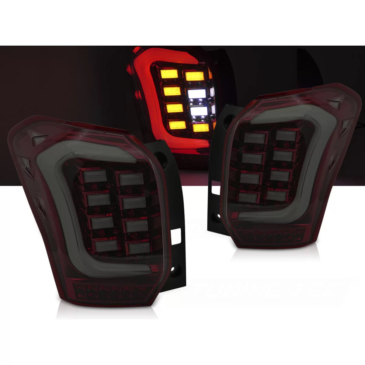 Fanali Posteriori LED Rosso Fumé per Subaru Forester Iv 13-18