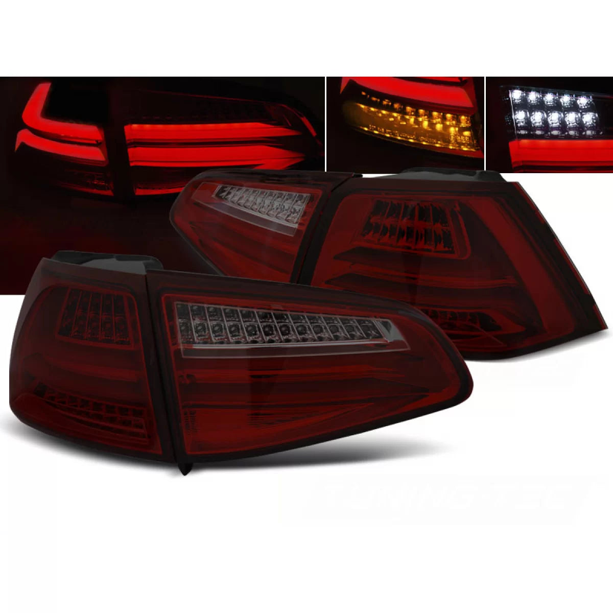 Fanali Posteriori LED Rossi Fumé per Volkswagen Golf 7 13-17