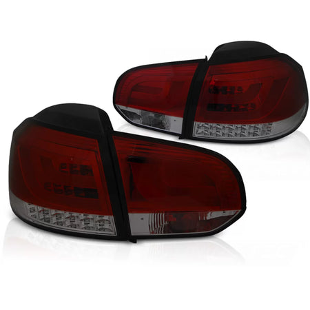 Fanali Posteriori LED Rosso Fumo per Volkswagen Golf 6 10.08-12