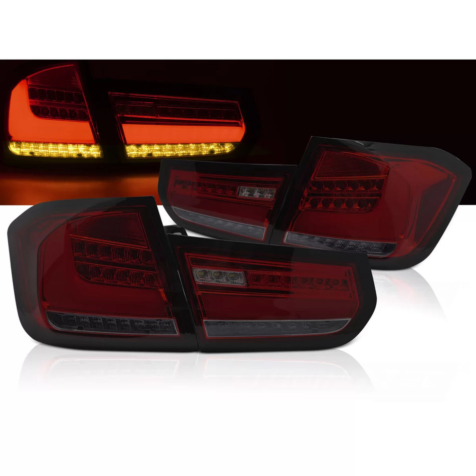Fanali Posteriori LED Rossi Fumé Sequenziali per BMW F30 11-15