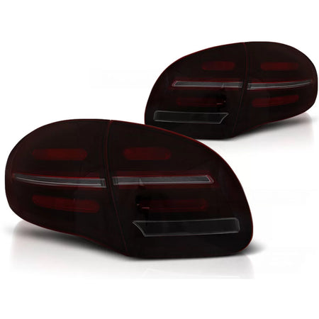 Fanali Posteriori LED Rossi Fumo Sequenziali per Porsche Cayenne 10-15