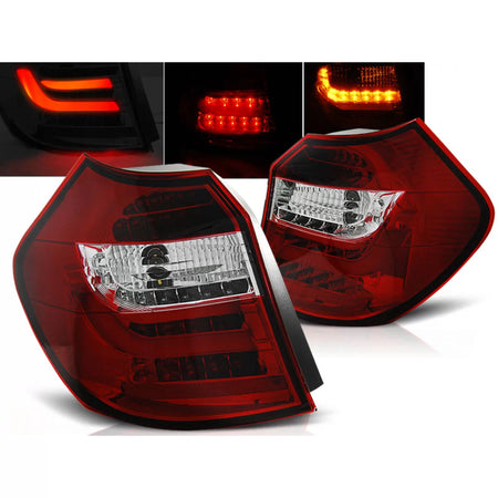 Fanali Posteriori LED Rossi Bianchi per BMW E87 04-08.07