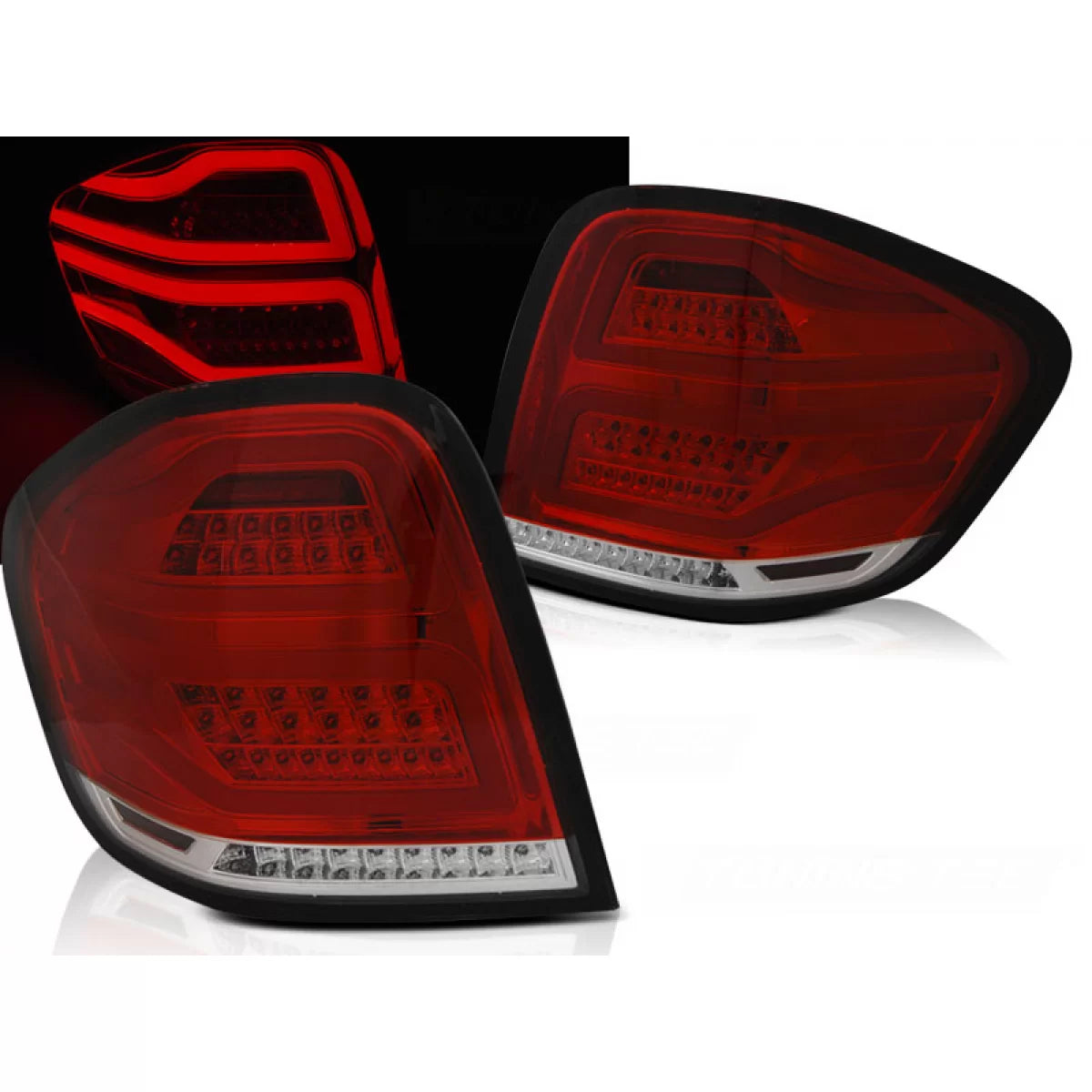 Fanali Posteriori LED Rossi Bianchi per Mercedes M-klasa W164 09-11