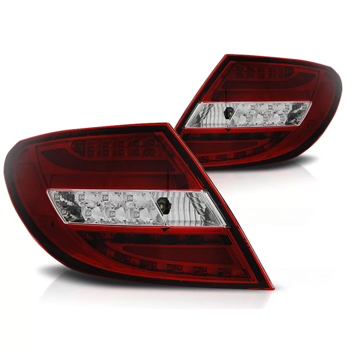 Fanali Posteriori LED Rossi Bianchi per Mercedes C-klasa W204 07-10