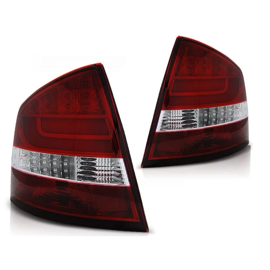 Fanali Posteriori LED Rossi Bianchi per Skoda Octavia Ii Berlina 04-12
