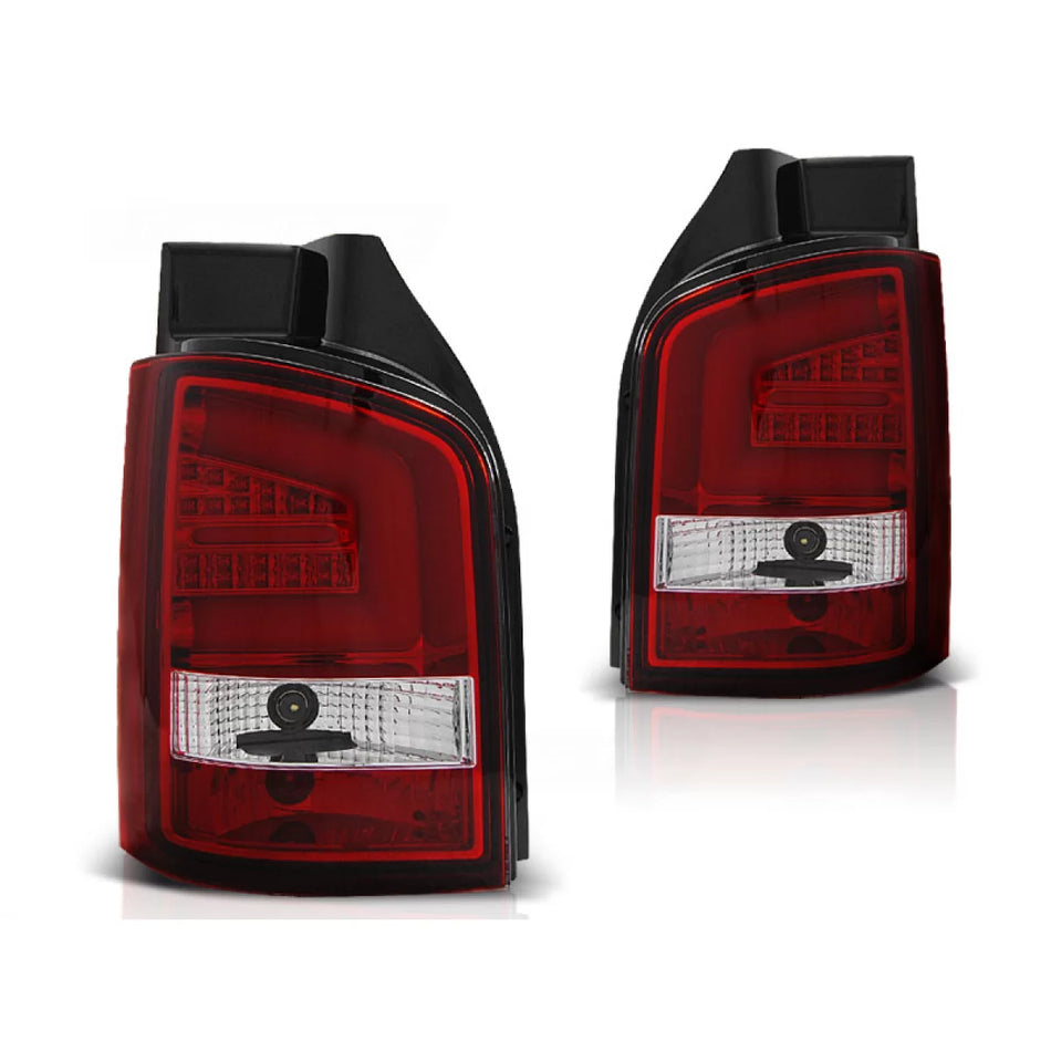 Fanali Posteriori LED Rossi Bianchi per Volkswagen T5 04.03-09