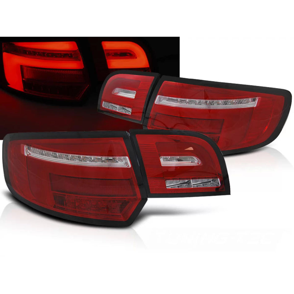 Fanali Posteriori LED Rossi Bianchi Sequenziali per Audi A3 5D 8P 03-08