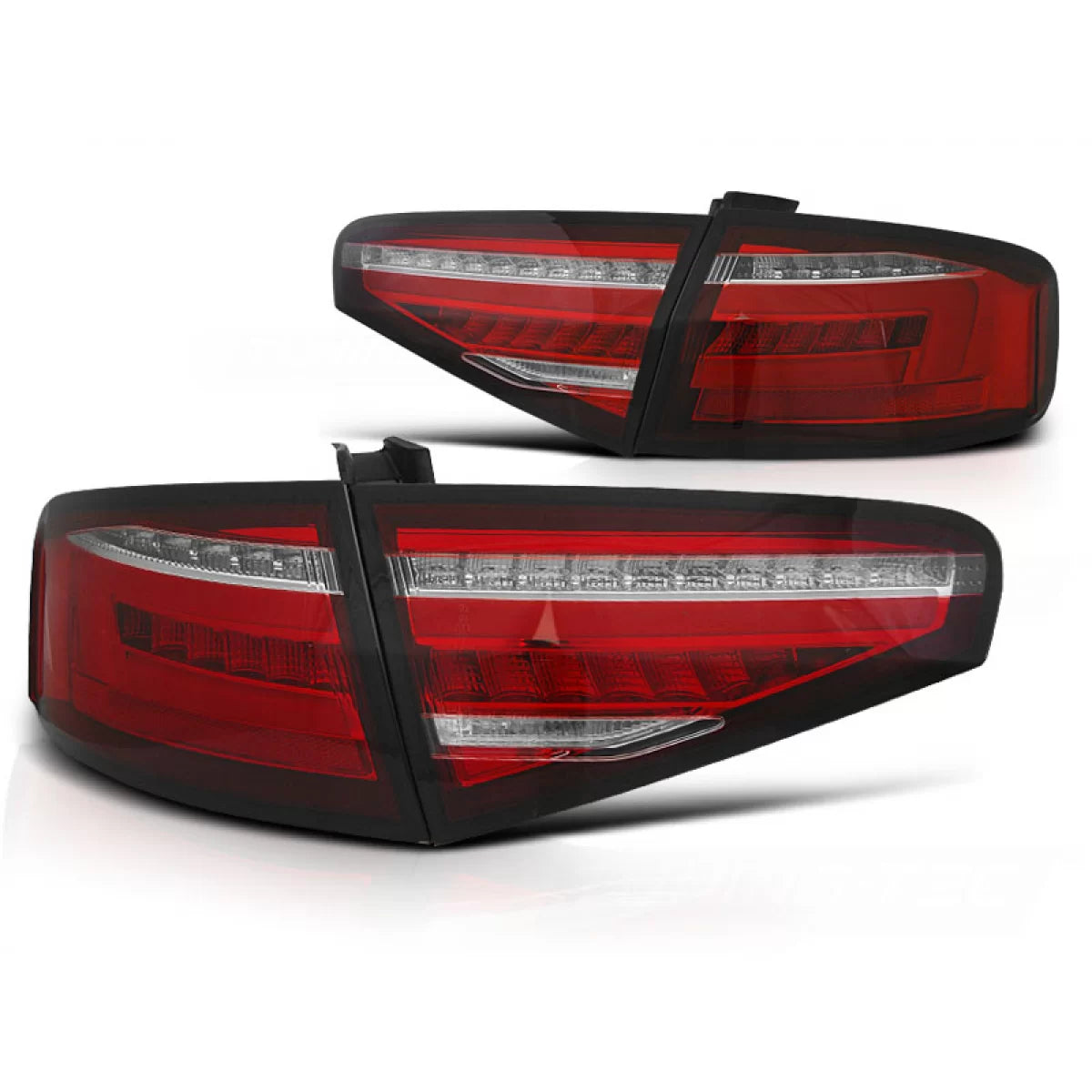 Fanali Posteriori LED Rossi Bianchi Sequenziali per Audi A4 B8 12-15 Berlina