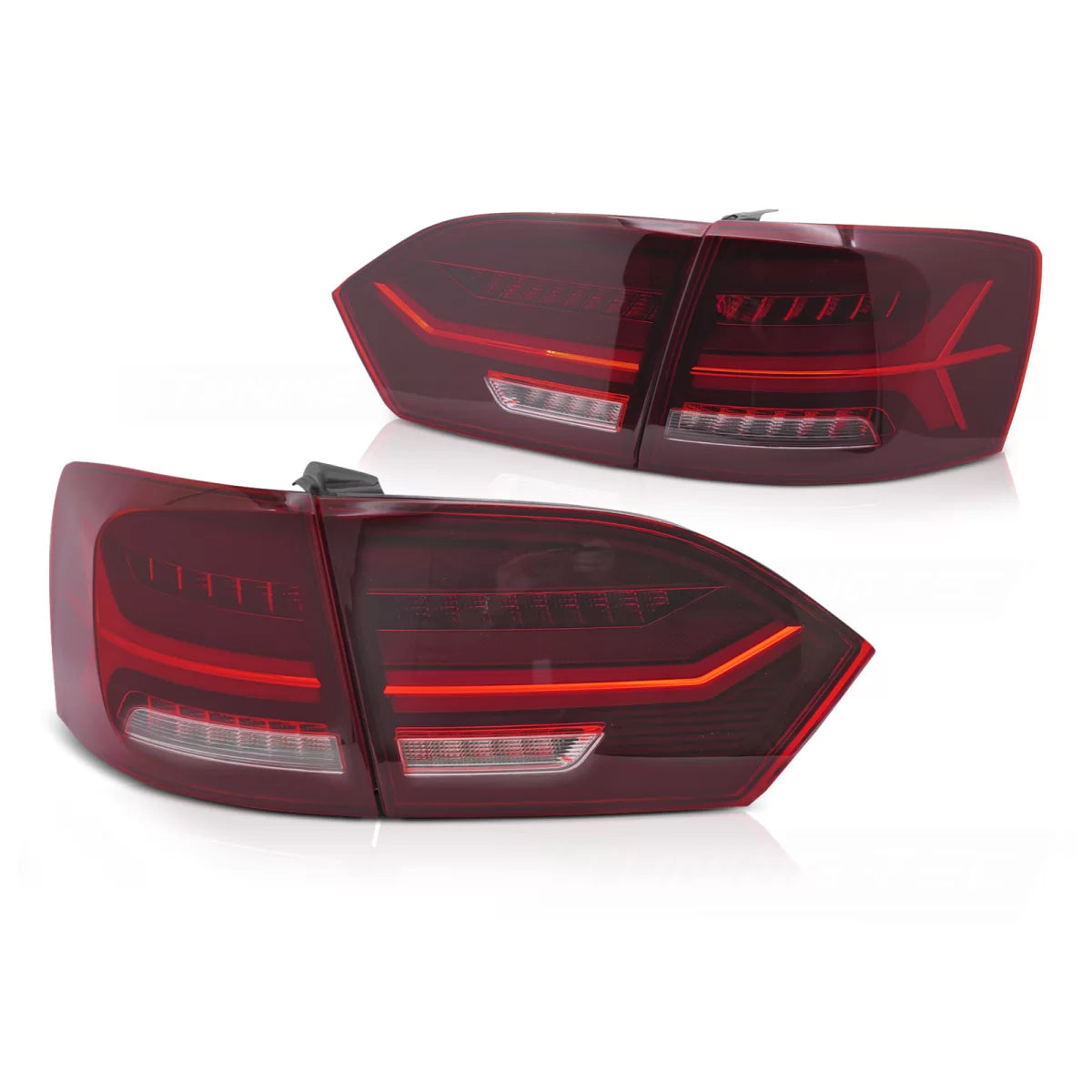 Fanali Posteriori LED Rossi Bianchi per Volkswagen Jetta Vi 11-14