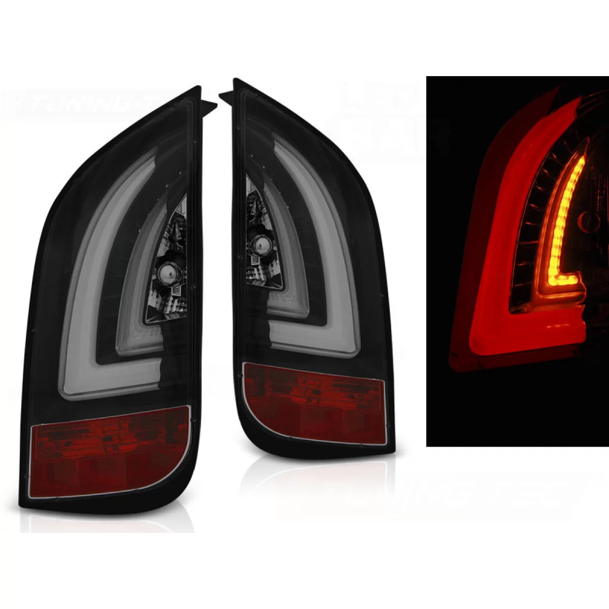 Fanali Posteriori LED Neri Fumé per VW Up! 3.11- Skoda Citigo 12.11
