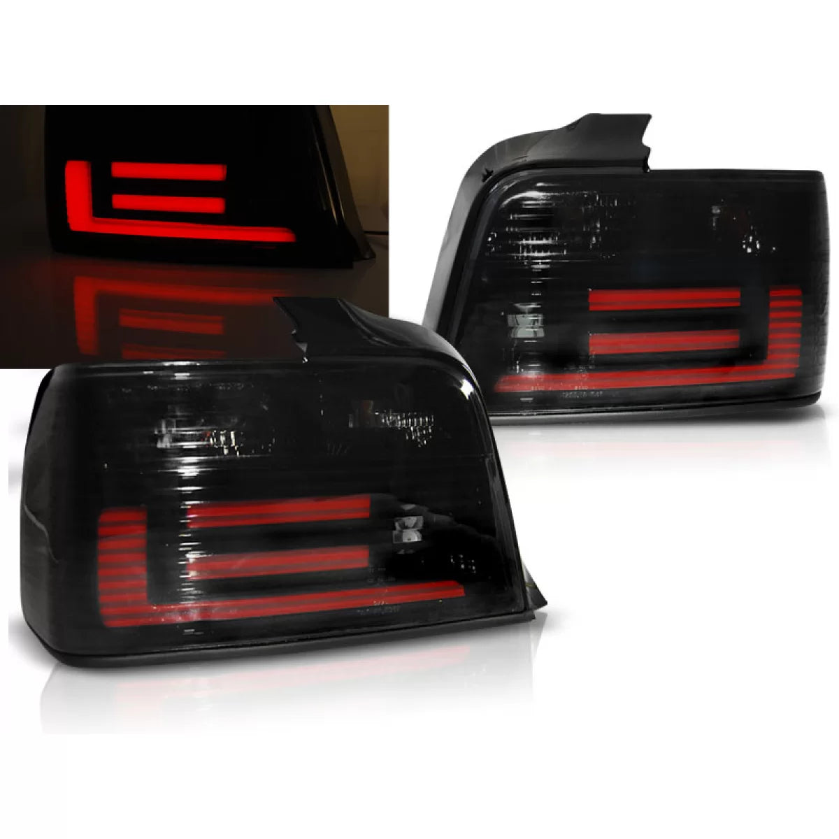 Fanali Posteriori LED Fumé per BMW E36 Berlina 12.90-08.99