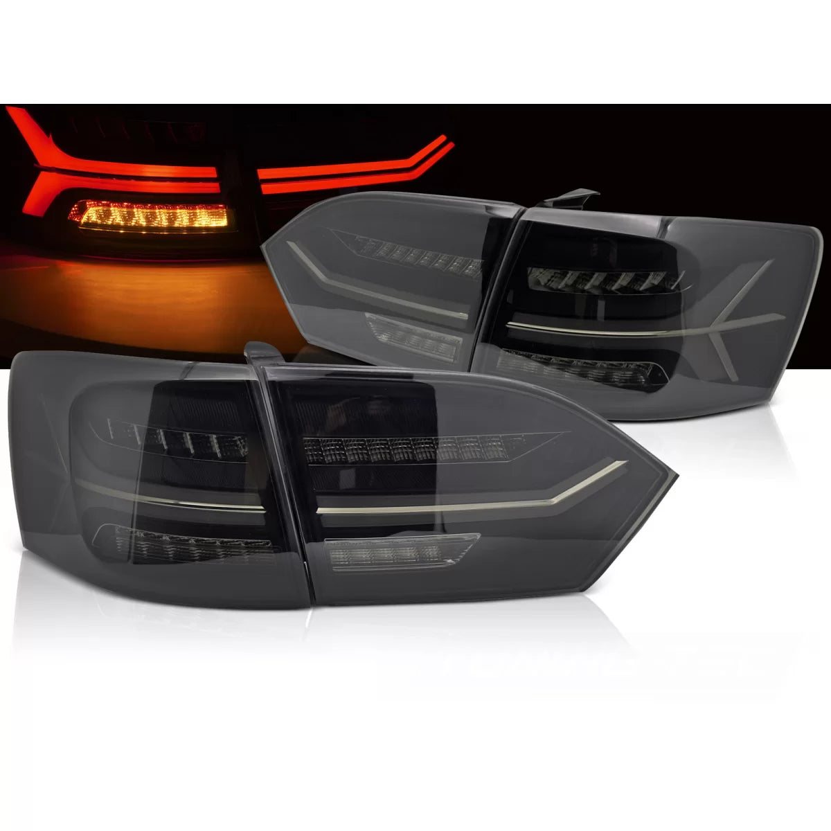 Fanali Posteriori LED Fumé per Volkswagen Jetta Vi 2011-2014