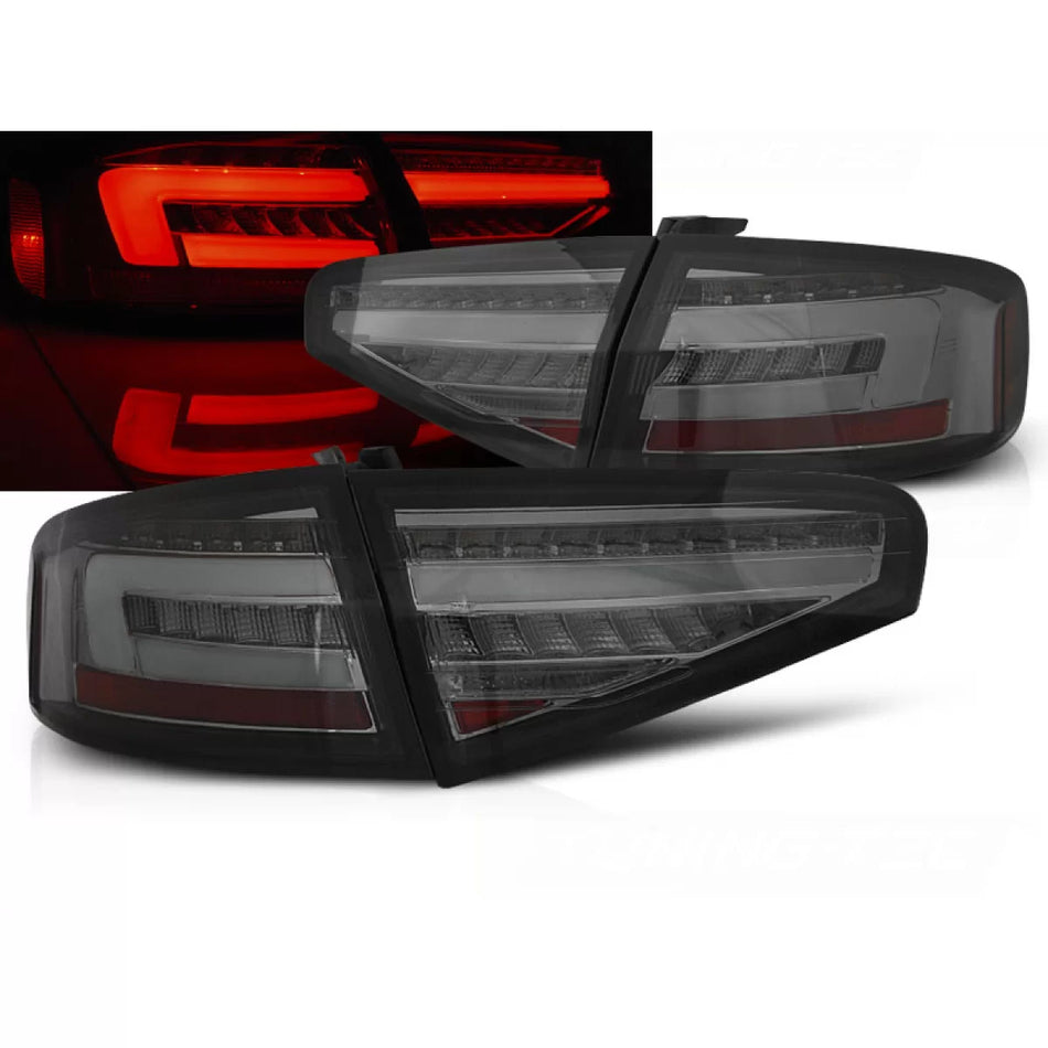 Fanali Posteriori LED Fumé Sequenziali per Audi A4 B8 Berlina 12-15 OEM