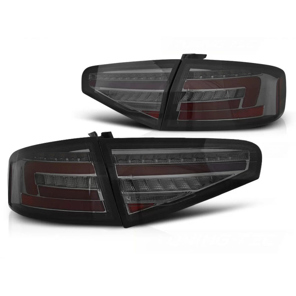 Fanali Posteriori LED Fumé Sequenziali per Audi A4 B8 12-15 Berlina OEM