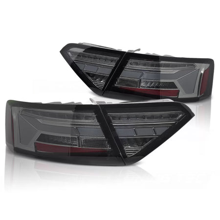 Fanali Posteriori LED Barra Fumé Sequenziali per Audi A5 11-16