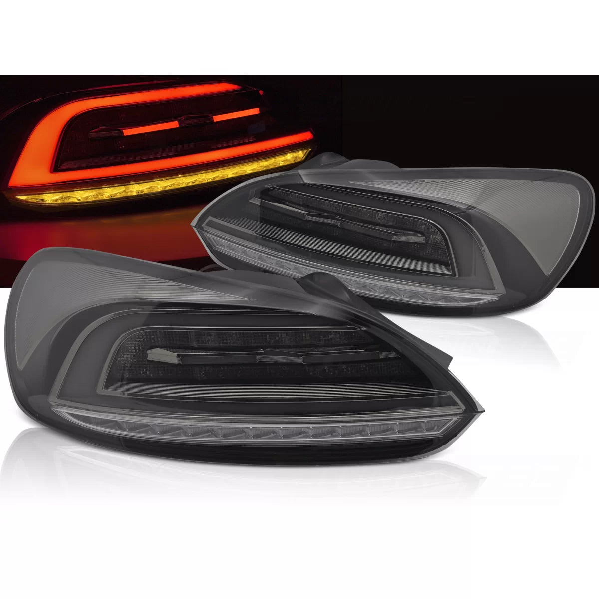 Fanali Posteriori LED Barra Fumé Sequenziali per VW Scirocco Iii 08-14