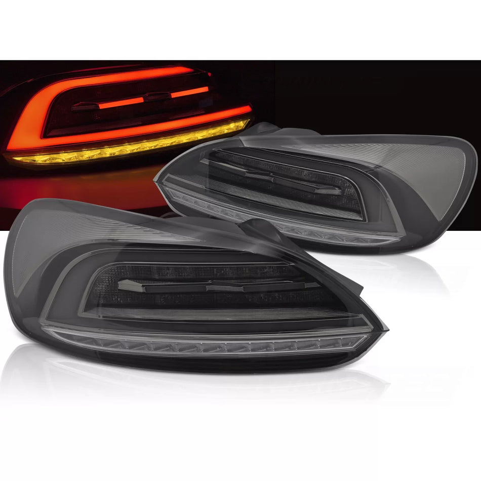Fanali Posteriori LED Barra Fumé Sequenziali per VW Scirocco Iii 08-14