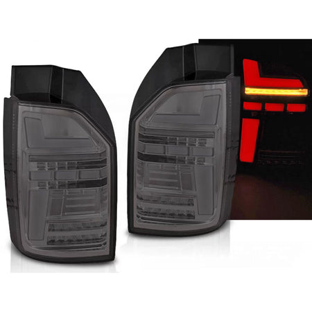Fanali Posteriori LED Barra Fumé Sequenziali per VW T6.1 20- Bulbo OEM
