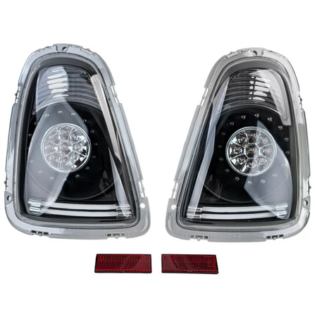 Fanali Posteriori LED Vetro Trasparente Neri per Mini Cooper R56 2006-2010