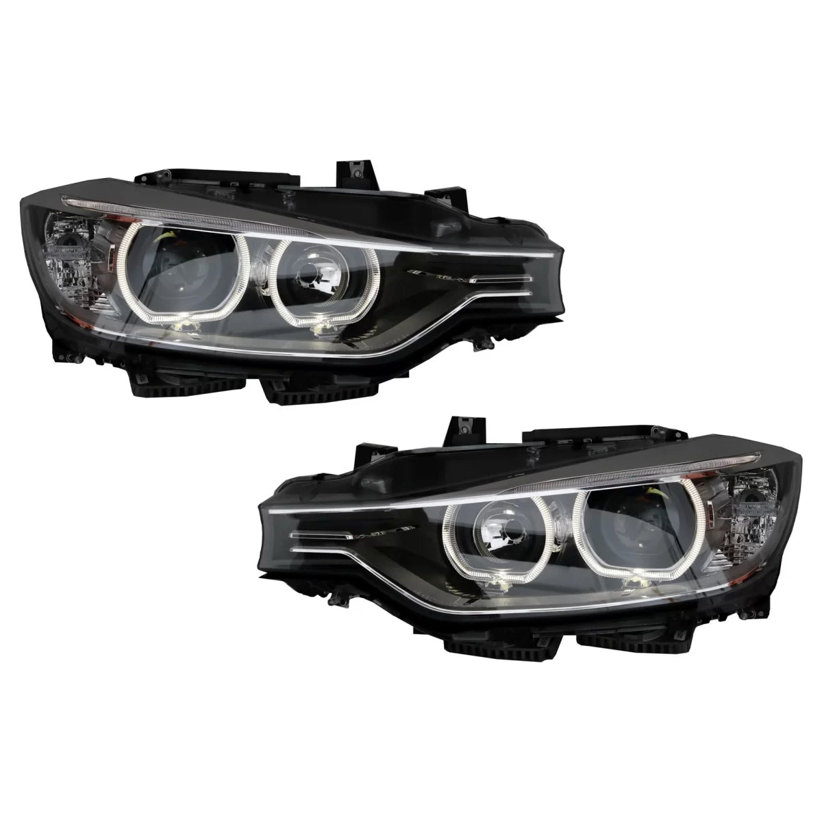 Fari LED Angel Eyes con Proiettore Luci Diurne per BMW Serie 3 F30 F31