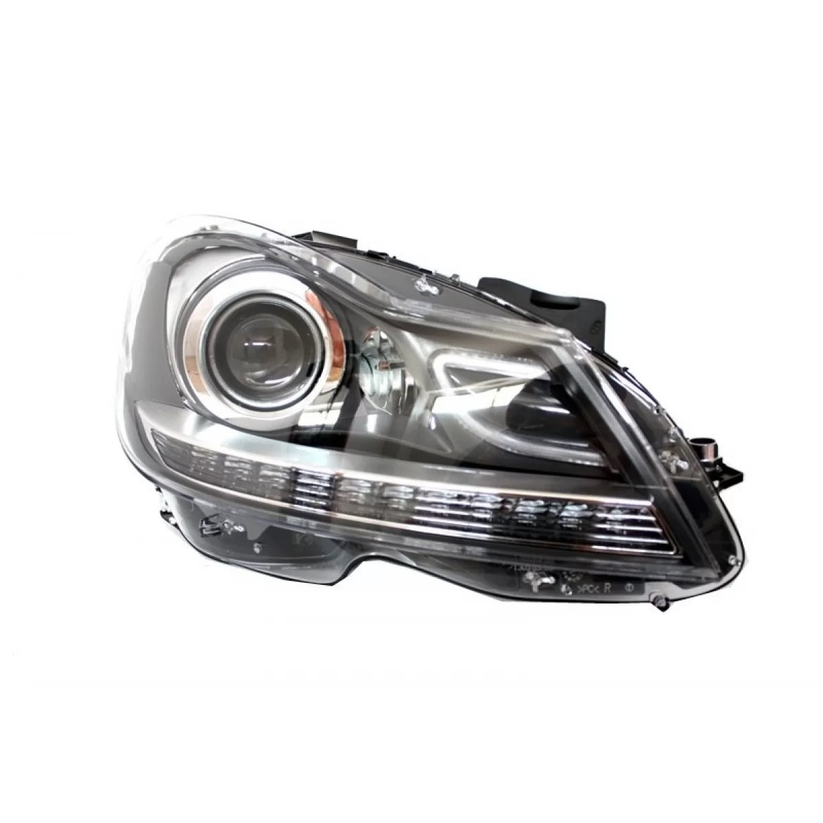Fari LED Diurni Bi-xenon Anteriori per Mercedes Classe C W204 2011-2014 Facelift