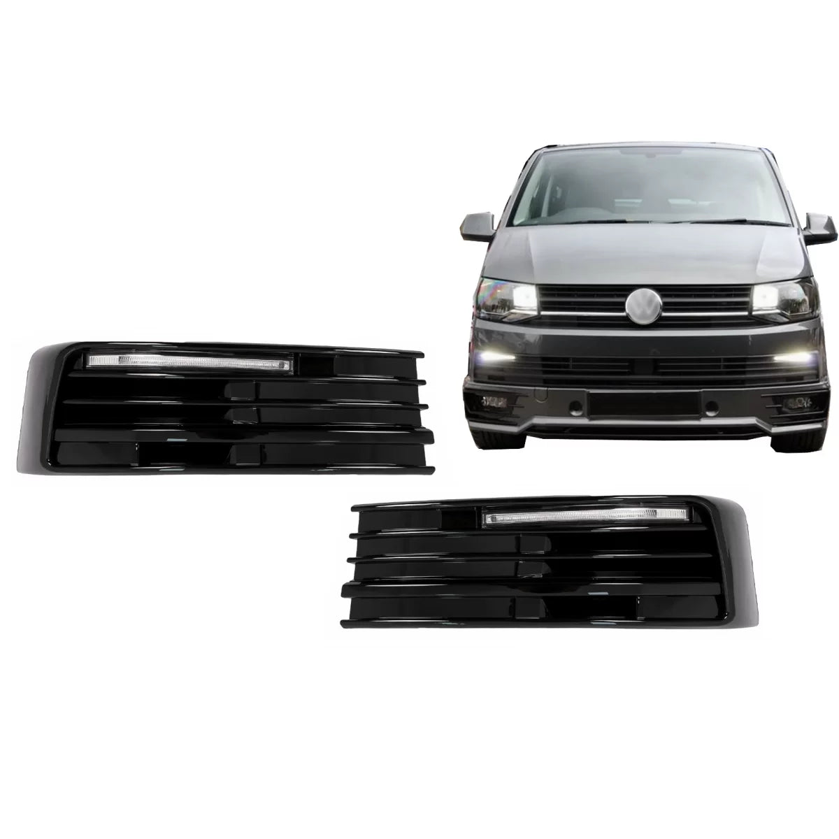 Luci Diurne LED Anteriori per Volkswagen Transporter T6 dal 2015