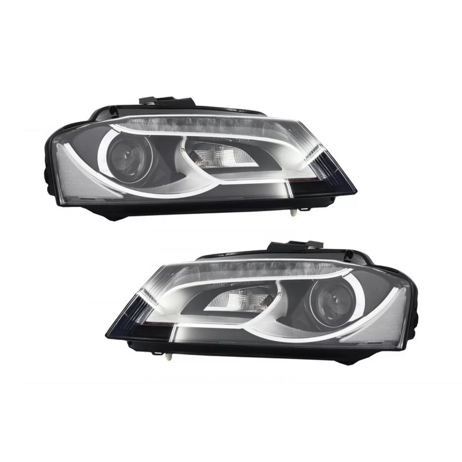 Fari LED Luci Diurne Anteriori per Audi A3 8P 8P1 8pa 2008-2012 LHD Halogeni