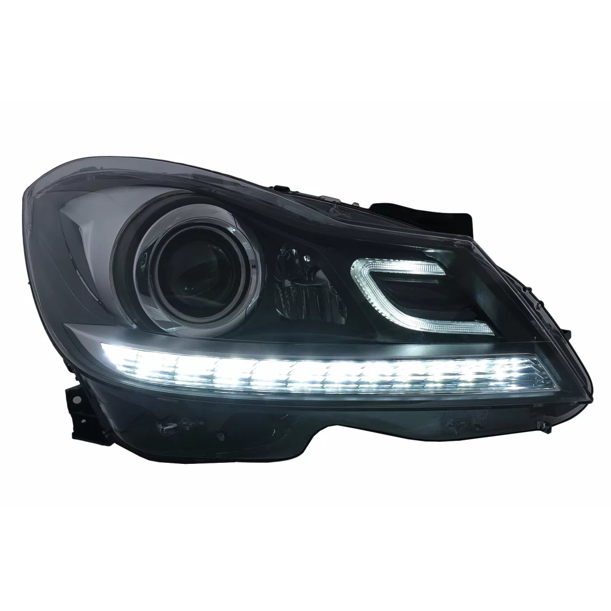 Fari LED Luci Diurne con Frecce Dinamiche per Mercedes Classe C W204 S204