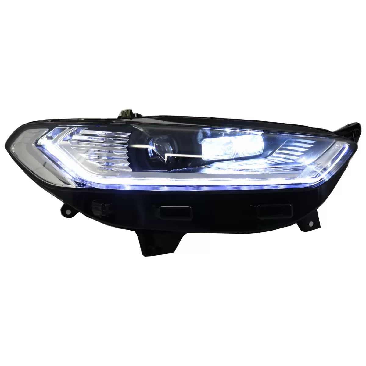 Fari LED Diurni Xenon Look con Frecce Sequenziali Cromati per Ford Mondeo MK5
